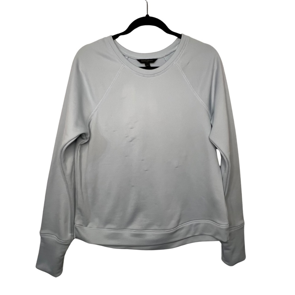 EUC Women's Pale Blue Banana Republic Pullover Sweatshirt Size M